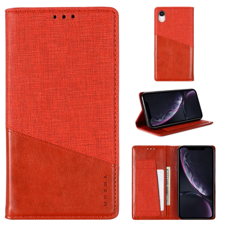 For iPhone XR MUXMA MX109 Horizontal Flip Leather Case with Holder & Card Slot & Wallet