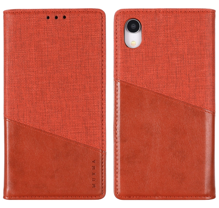 For iPhone XR MUXMA MX109 Horizontal Flip Leather Case with Holder & Card Slot & Wallet