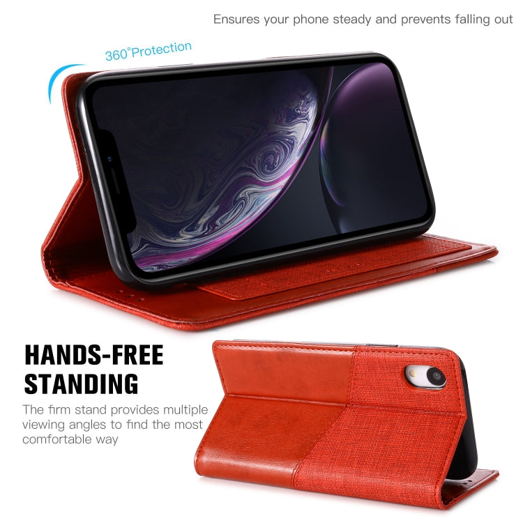 For iPhone XR MUXMA MX109 Horizontal Flip Leather Case with Holder & Card Slot & Wallet