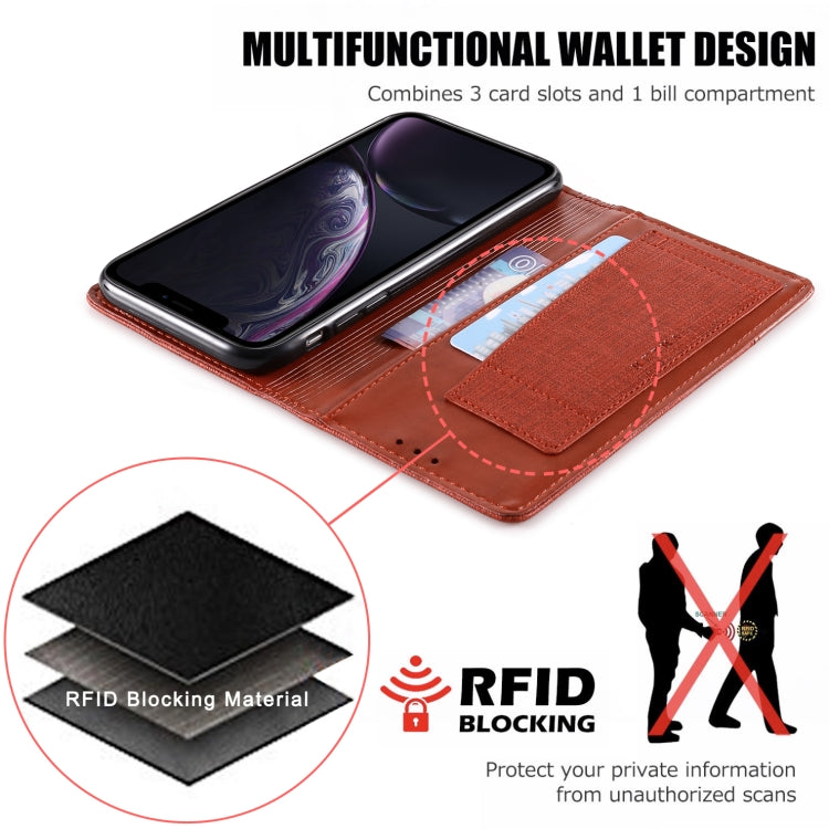 For iPhone XR MUXMA MX109 Horizontal Flip Leather Case with Holder & Card Slot & Wallet