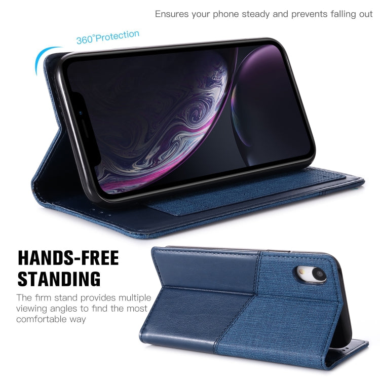 For iPhone XR MUXMA MX109 Horizontal Flip Leather Case with Holder & Card Slot & Wallet