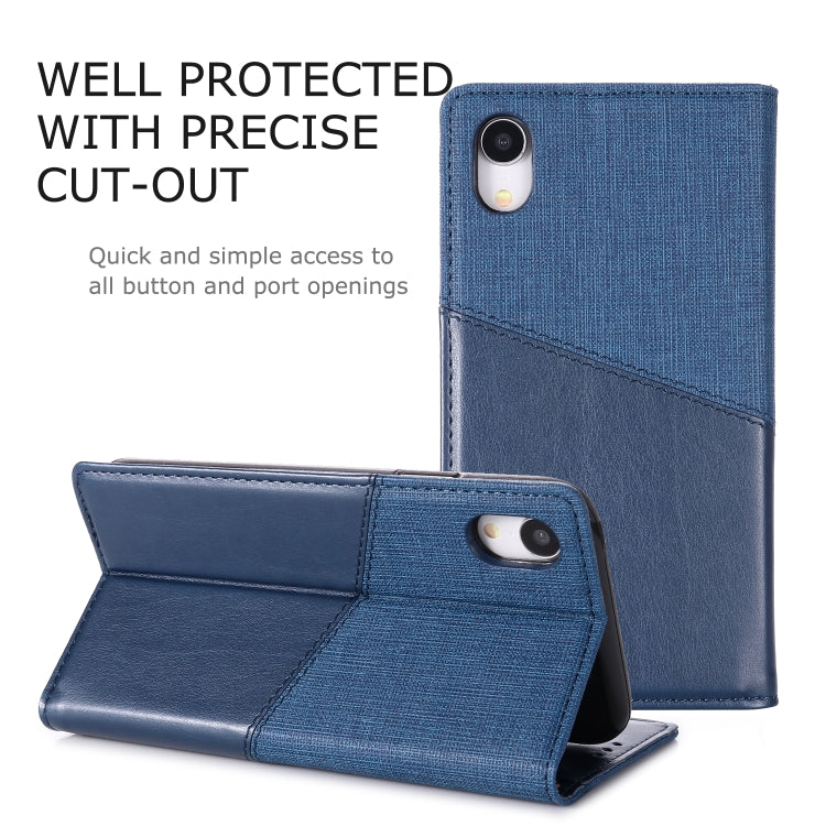 For iPhone XR MUXMA MX109 Horizontal Flip Leather Case with Holder & Card Slot & Wallet