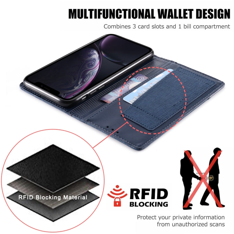 For iPhone XR MUXMA MX109 Horizontal Flip Leather Case with Holder & Card Slot & Wallet