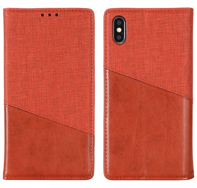 For iPhone XS Max MUXMA MX109 Horizontal Flip Leather Case with Holder & Card Slot & Wallet