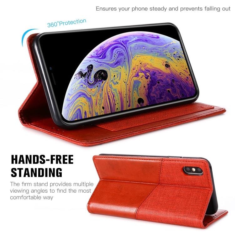 For iPhone XS Max MUXMA MX109 Horizontal Flip Leather Case with Holder & Card Slot & Wallet
