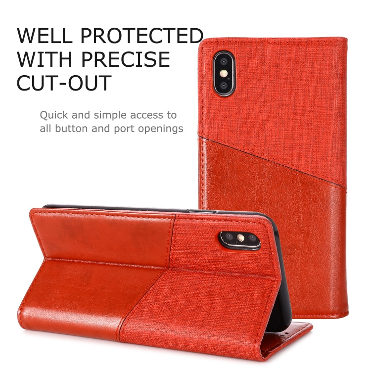For iPhone XS Max MUXMA MX109 Horizontal Flip Leather Case with Holder & Card Slot & Wallet