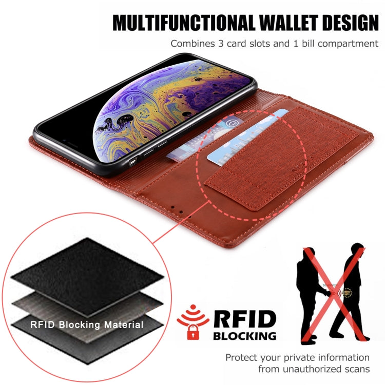 For iPhone XS Max MUXMA MX109 Horizontal Flip Leather Case with Holder & Card Slot & Wallet
