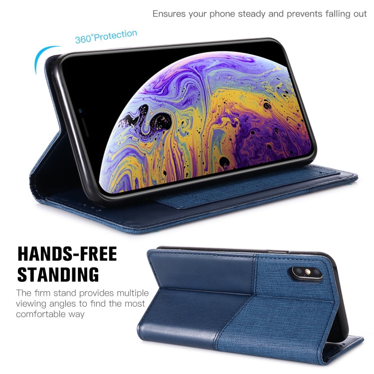 For iPhone XS Max MUXMA MX109 Horizontal Flip Leather Case with Holder & Card Slot & Wallet
