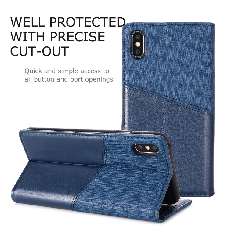 For iPhone XS Max MUXMA MX109 Horizontal Flip Leather Case with Holder & Card Slot & Wallet