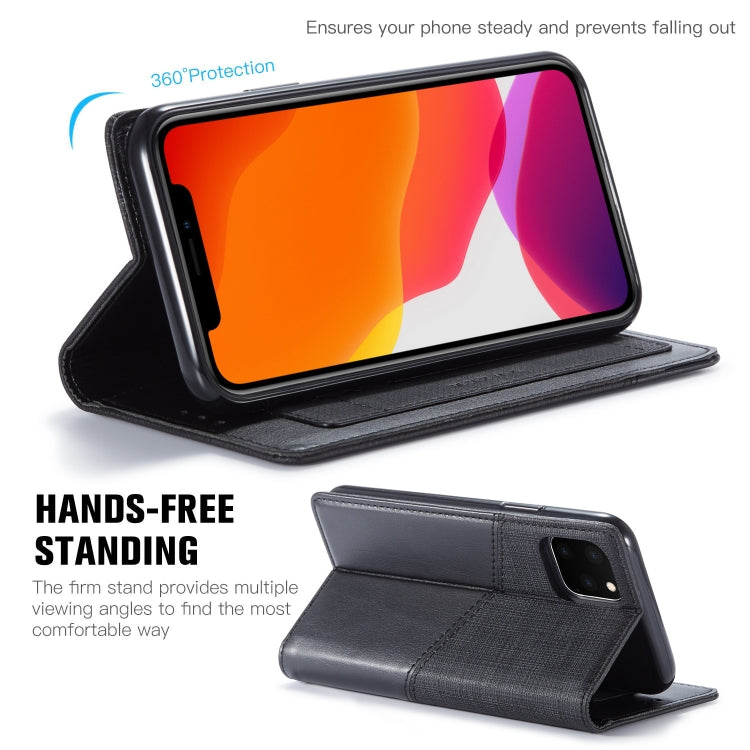 For iPhone 11 Pro Max MUXMA MX109 Horizontal Flip Leather Case with Holder & Card Slot & Wallet