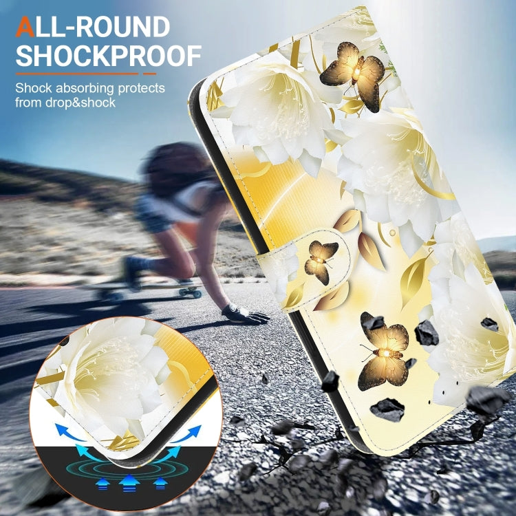 For iPhone 16 Plus Crystal Texture Colored Drawing Leather Phone Case