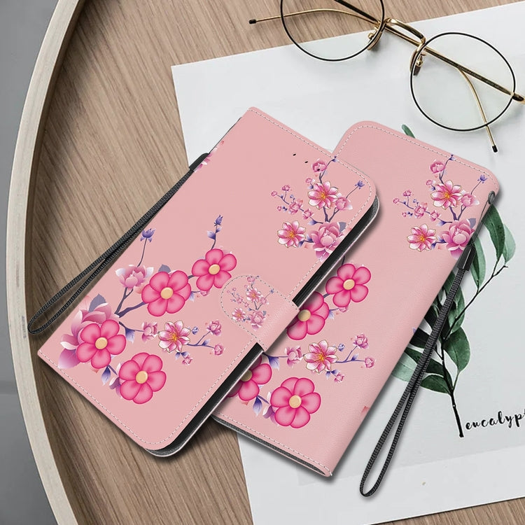 For iPhone 16 Plus Crystal Texture Colored Drawing Leather Phone Case
