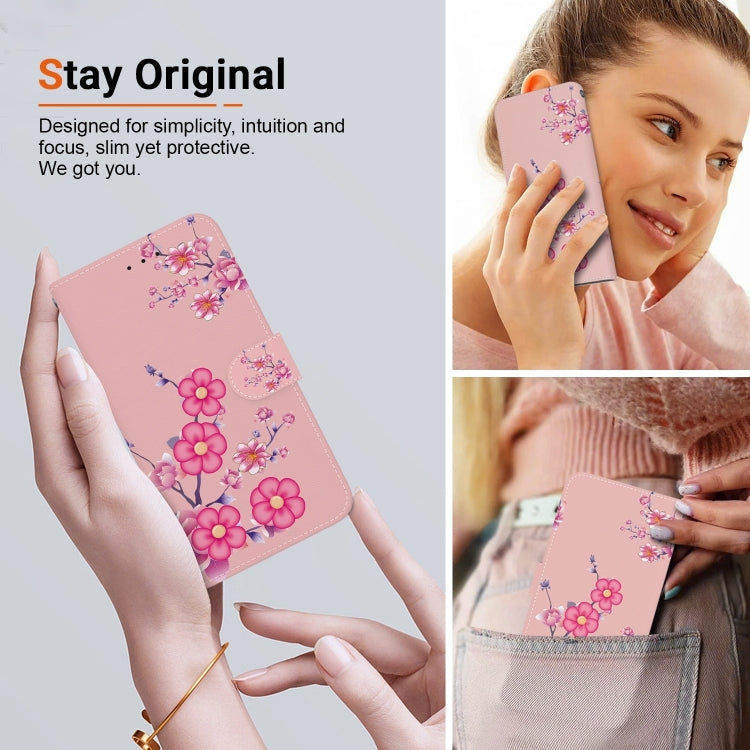 For iPhone 16 Plus Crystal Texture Colored Drawing Leather Phone Case