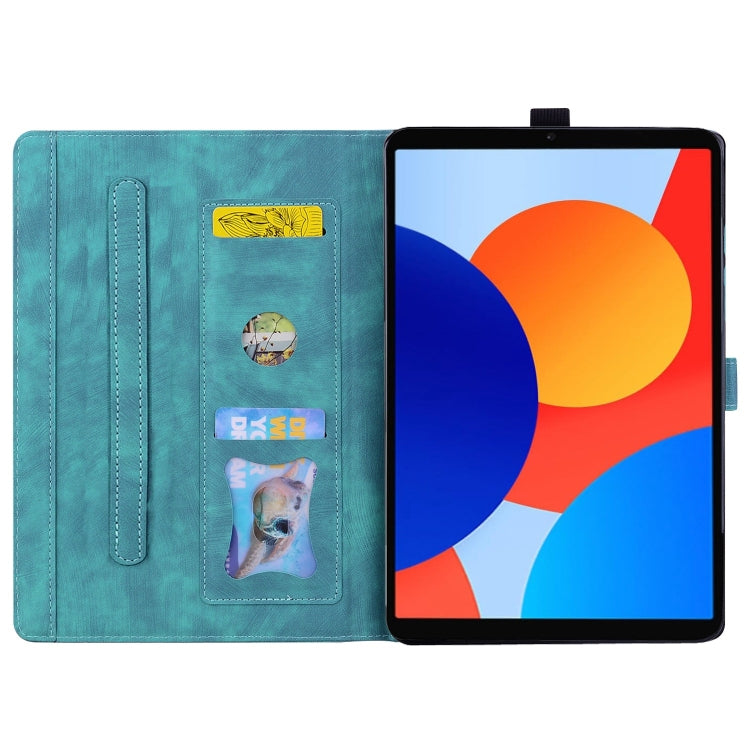 For Xiaomi Redmi Pad SE 8.7 4G Cartoon Sakura Cat Embossed Leather Tablet Case