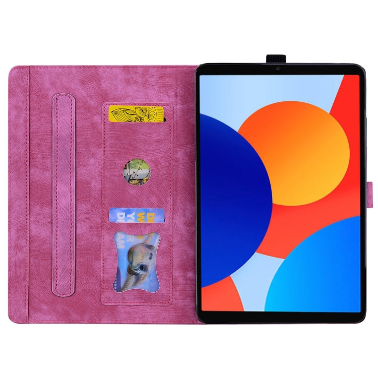 For Xiaomi Redmi Pad SE 8.7 4G Cartoon Sakura Cat Embossed Leather Tablet Case