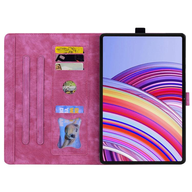 For Xiaomi Redmi Pad 2 Cartoon Sakura Cat Embossed Leather Tablet Case