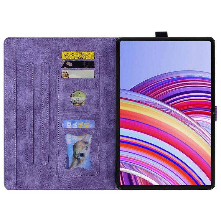 For Xiaomi Redmi Pad 2 Cartoon Sakura Cat Embossed Leather Tablet Case