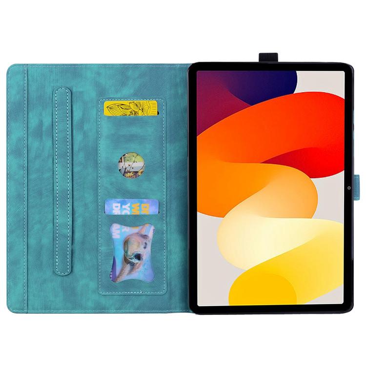 For Xiaomi Redmi K Pad Cartoon Sakura Cat Embossed Leather Tablet Case
