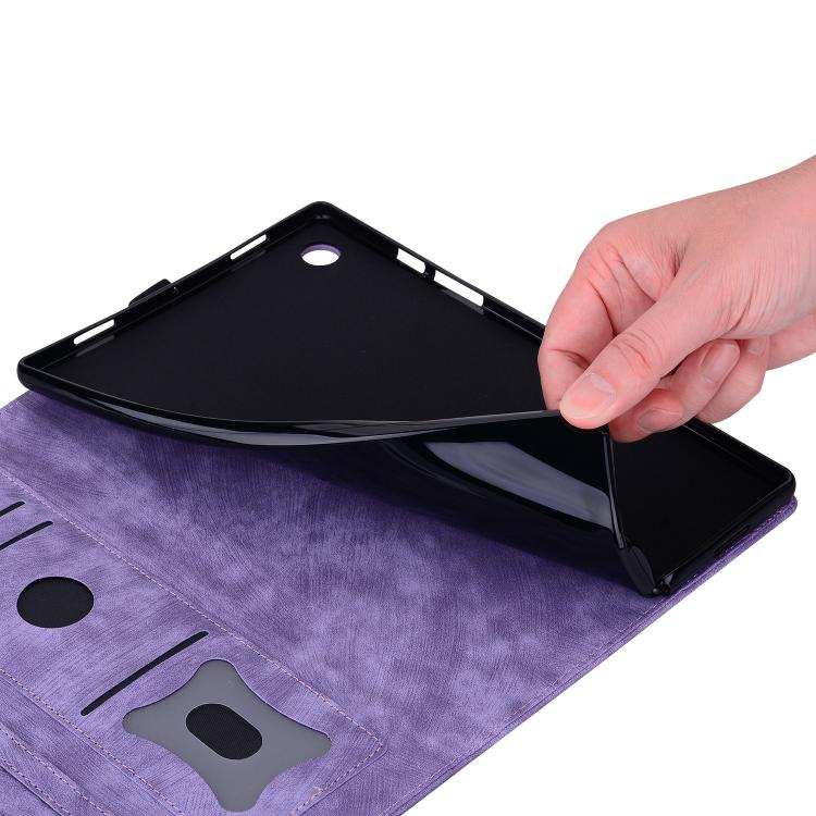For Xiaomi Redmi K Pad Cartoon Sakura Cat Embossed Leather Tablet Case