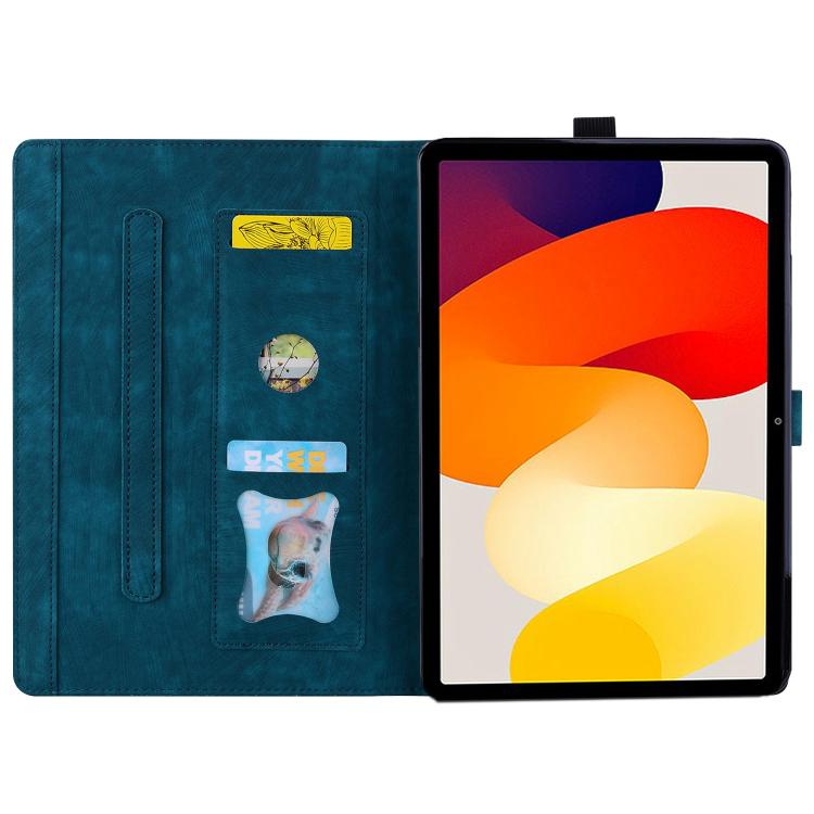 For Xiaomi Redmi K Pad Cartoon Sakura Cat Embossed Leather Tablet Case