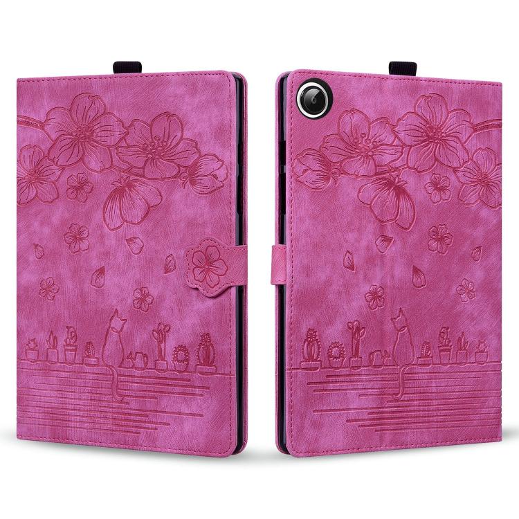 For Xiaomi Redmi Pad 2 SE 9.7 2026 Cartoon Sakura Cat Embossed Leather Tablet Case