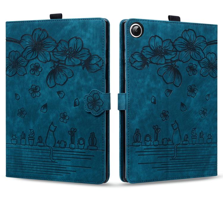 For Xiaomi Redmi Pad 2 SE 9.7 2026 Cartoon Sakura Cat Embossed Leather Tablet Case