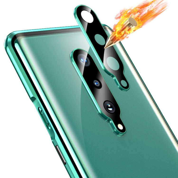 For OnePlus 8 Pro Shockproof Double-sided Tempered Glass Magnetic Attraction Protective Case with Camera Lens Protector Cover