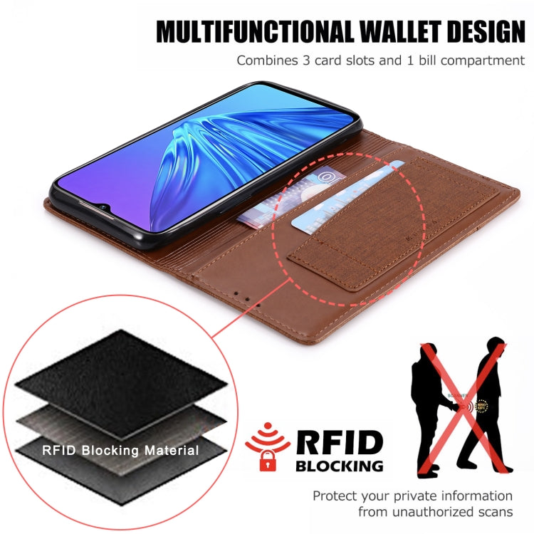 For OPPO Realme 5 MUXMA MX109 Horizontal Flip Leather Case with Holder & Card Slot & Wallet