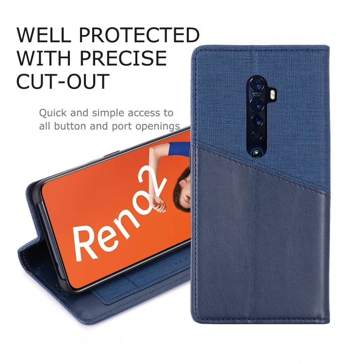 For OPPO Reno 2 MUXMA MX109 Horizontal Flip Leather Case with Holder & Card Slot & Wallet