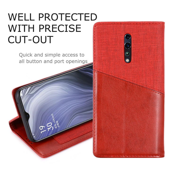 For OPPO Reno Z MUXMA MX109 Horizontal Flip Leather Case with Holder & Card Slot & Wallet