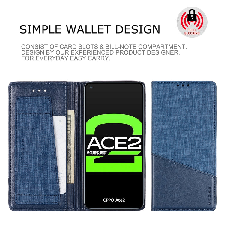 For OPPO Ace2 MUXMA MX109 Horizontal Flip Leather Case with Holder & Card Slot & Wallet