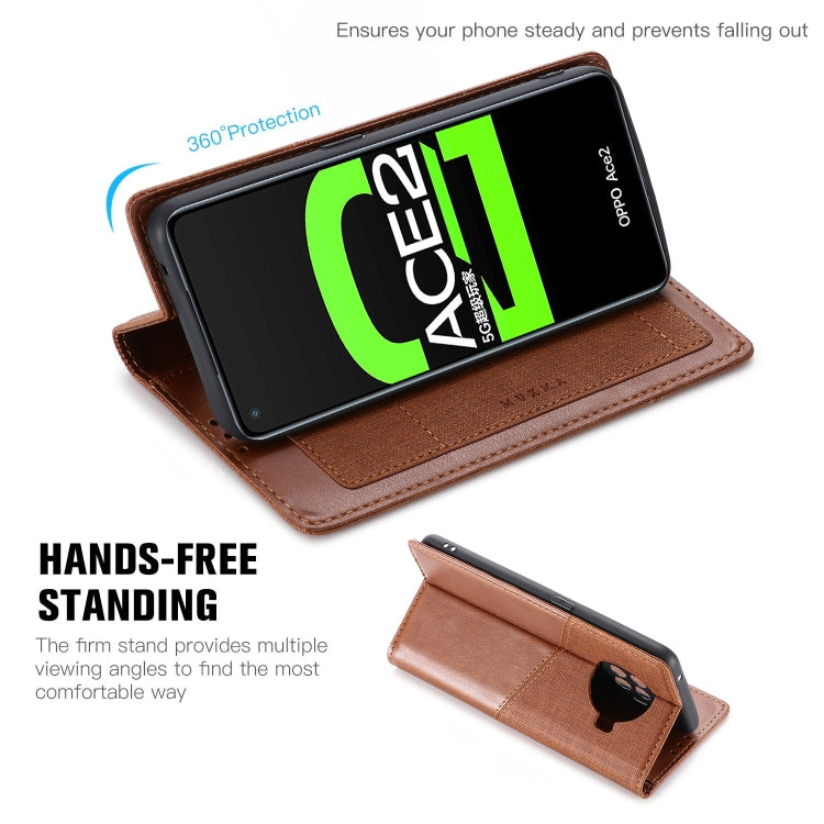 For OPPO Ace2 MUXMA MX109 Horizontal Flip Leather Case with Holder & Card Slot & Wallet