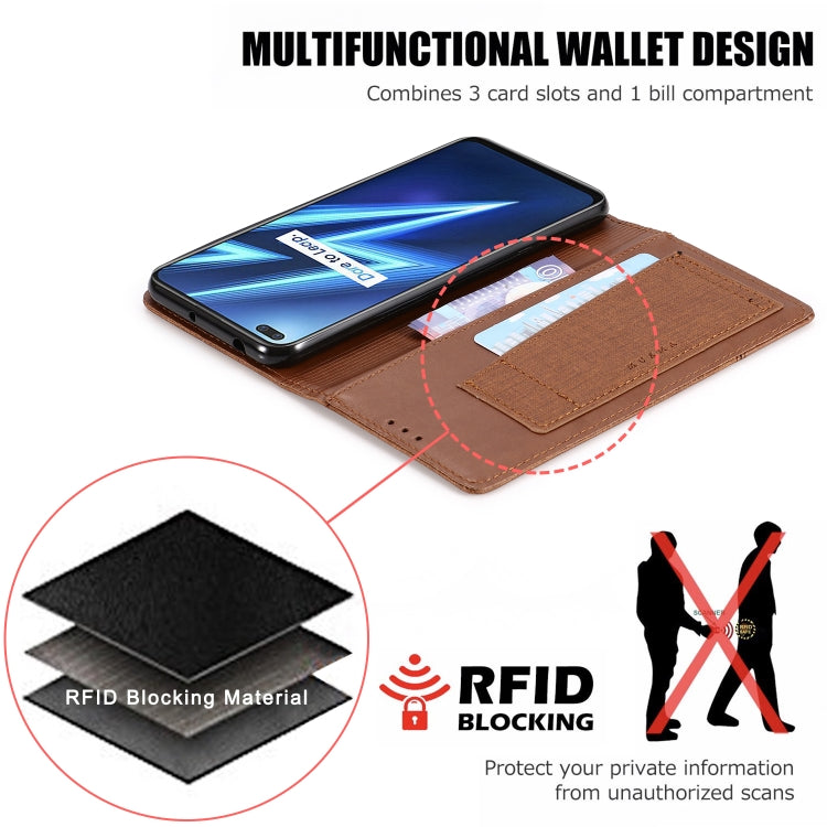For OPPO Realme 6 Pro MUXMA MX109 Horizontal Flip Leather Case with Holder & Card Slot & Wallet