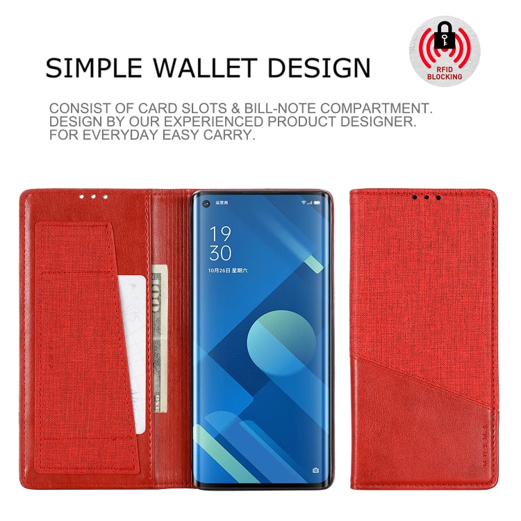 For OPPO Reno 3 Pro MUXMA MX109 Horizontal Flip Leather Case with Holder & Card Slot & Wallet