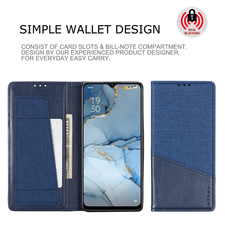 For OPPO Reno3 MUXMA MX109 Horizontal Flip Leather Case with Holder & Card Slot & Wallet