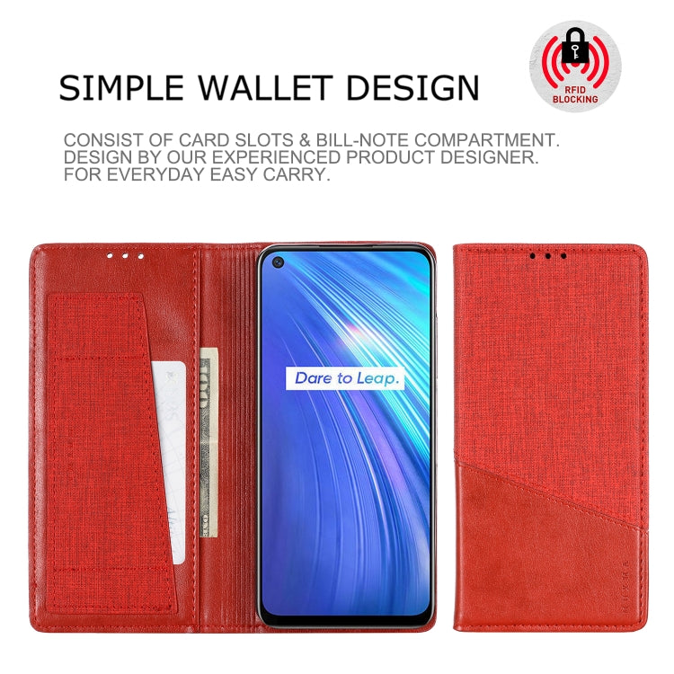 For OPPO Realme 6 MUXMA MX109 Horizontal Flip Leather Case with Holder & Card Slot & Wallet