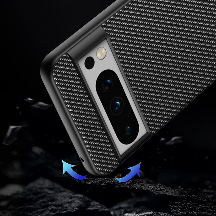 For Google Pixel 9 / 9 Pro Ultra-thin Carbon Fiber Texture Printing Phone Case