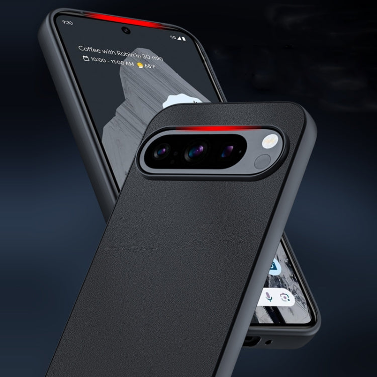 For Google Pixel 9 / 9 Pro Ultra-thin Plain Skin Leather Phone Case