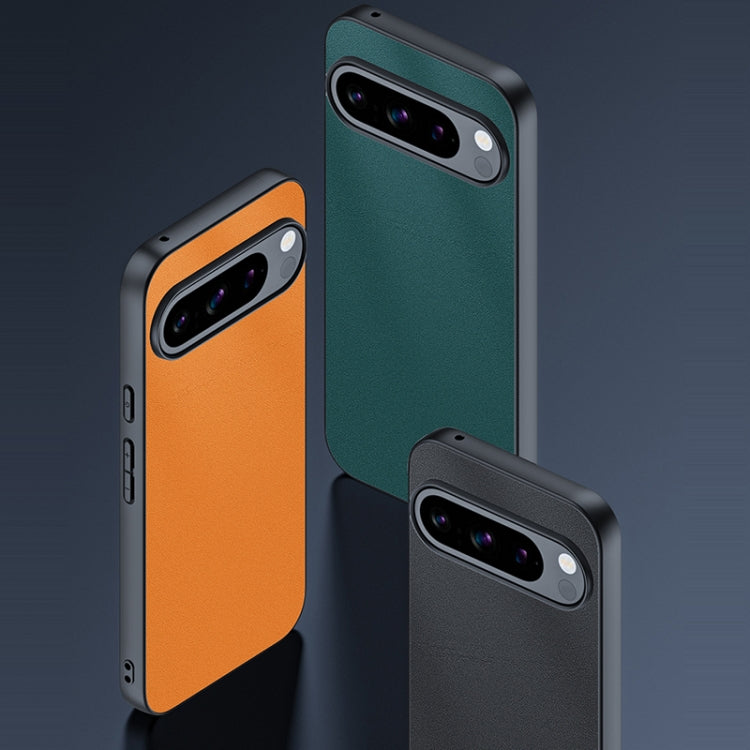 For Google Pixel 9 / 9 Pro Ultra-thin Plain Skin Leather Phone Case