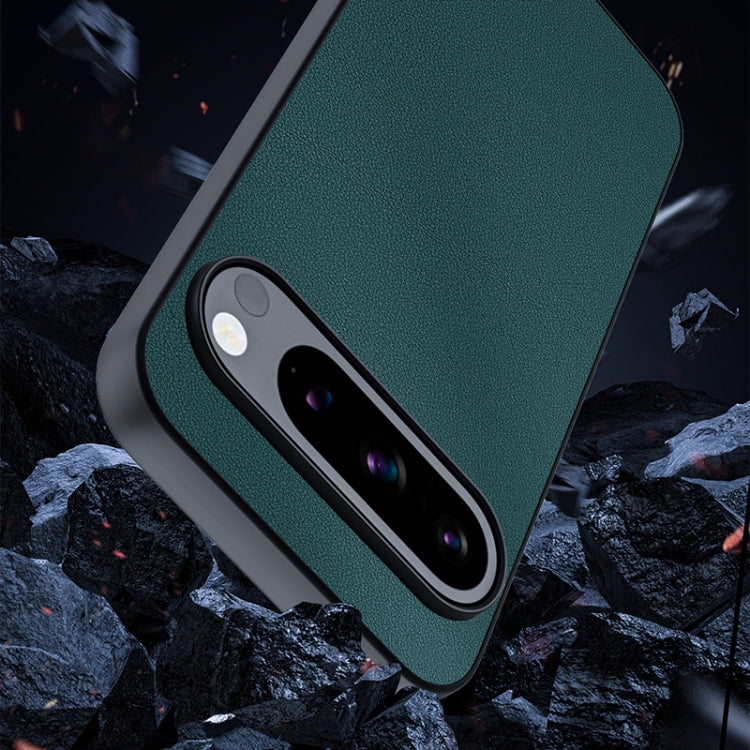 For Google Pixel 9 Pro XL Ultra-thin Plain Skin Leather Phone Case
