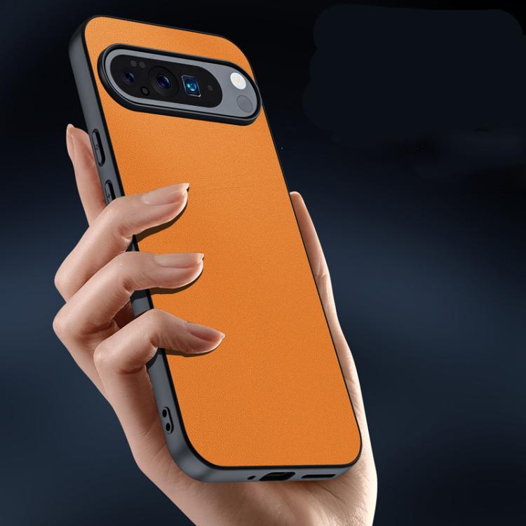 For Google Pixel 10 / 10 Pro Ultra-thin Plain Skin Leather Phone Case