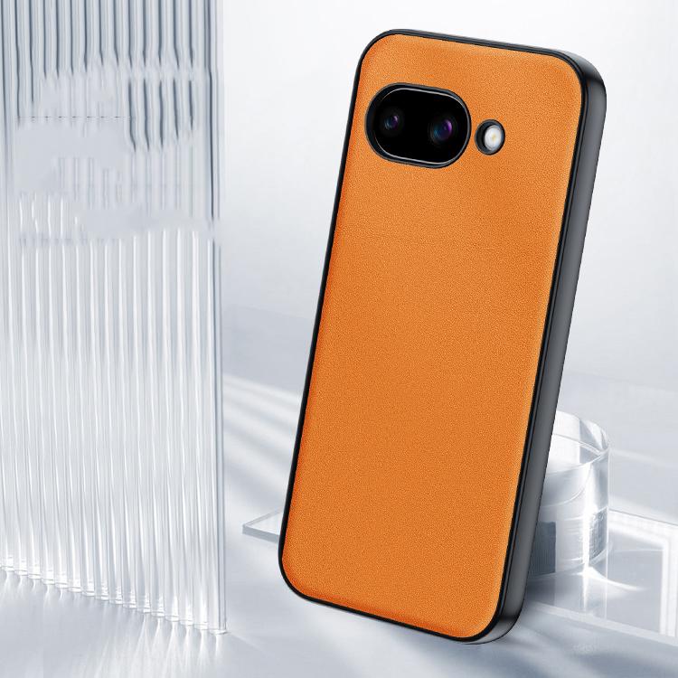 For Google Pixel 9a Ultra-thin Plain Skin Leather Phone Case