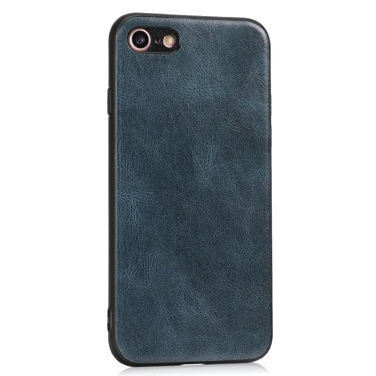 For iPhone 7 / 8 Crazy Horse Textured Calfskin PU+PC+TPU Case