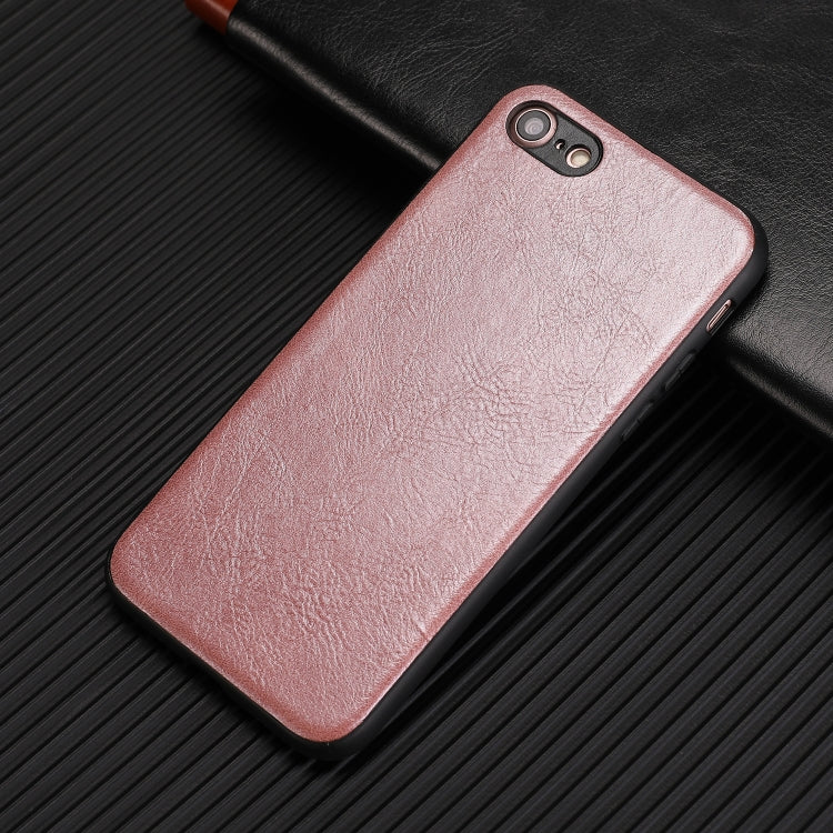 For iPhone 7 / 8 Crazy Horse Textured Calfskin PU+PC+TPU Case