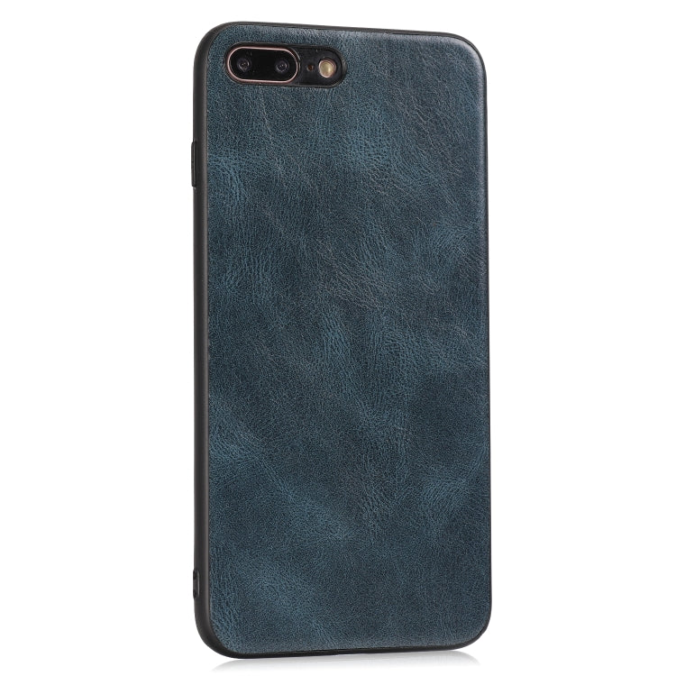 For iPhone 7 Plus / 8  Plus Crazy Horse Textured Calfskin PU+PC+TPU Case