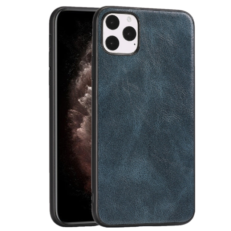 For iPhone 11 Pro Max Crazy Horse Textured Calfskin PU+PC+TPU Case