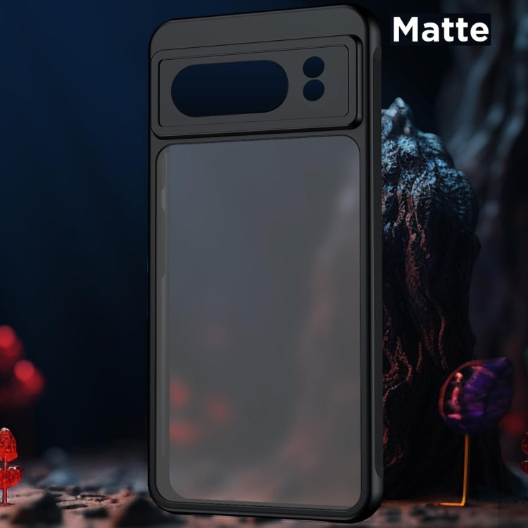 For Google Pixel 9 Pro XL Ultra-thin Translucent PC+TPU Phone Case - Black