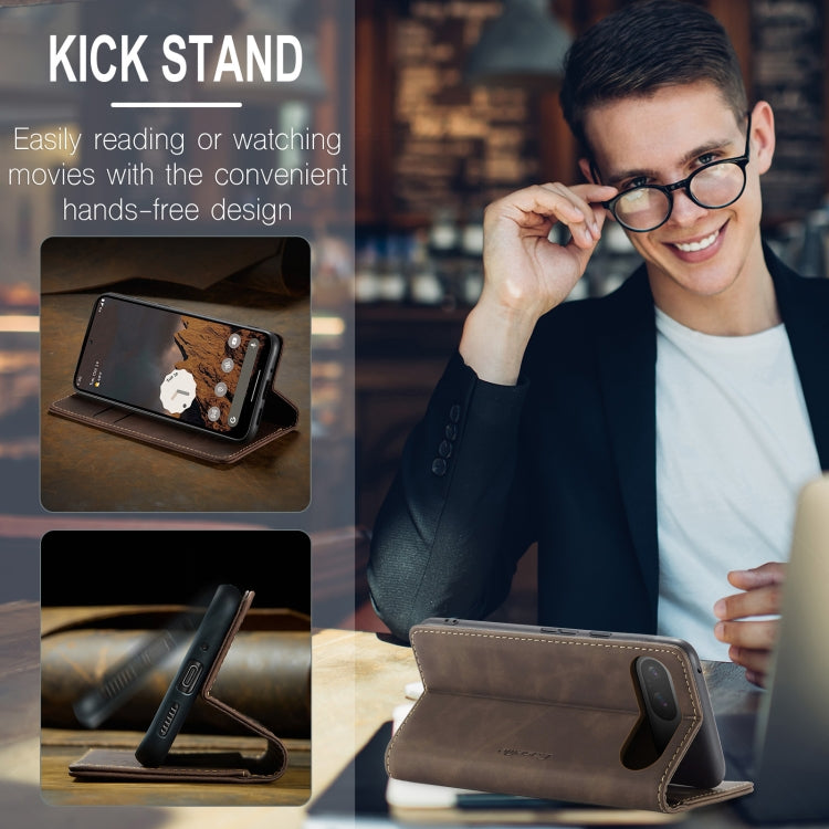 For Google Pixel 10 / 10 Pro / 9 CaseMe 013 Multifunctional Horizontal Flip Leather Phone Case