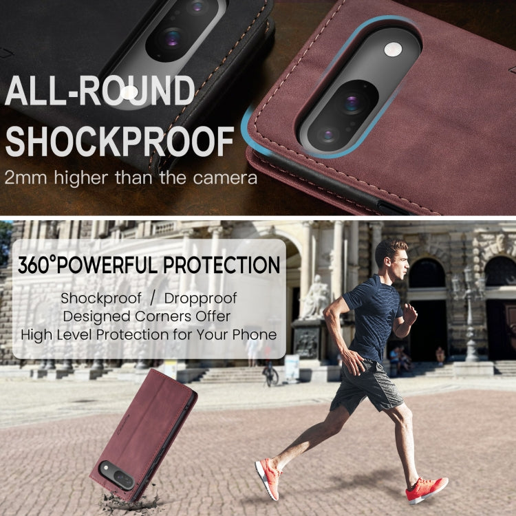 For Google Pixel 10 / 10 Pro / 9 CaseMe 013 Multifunctional Horizontal Flip Leather Phone Case