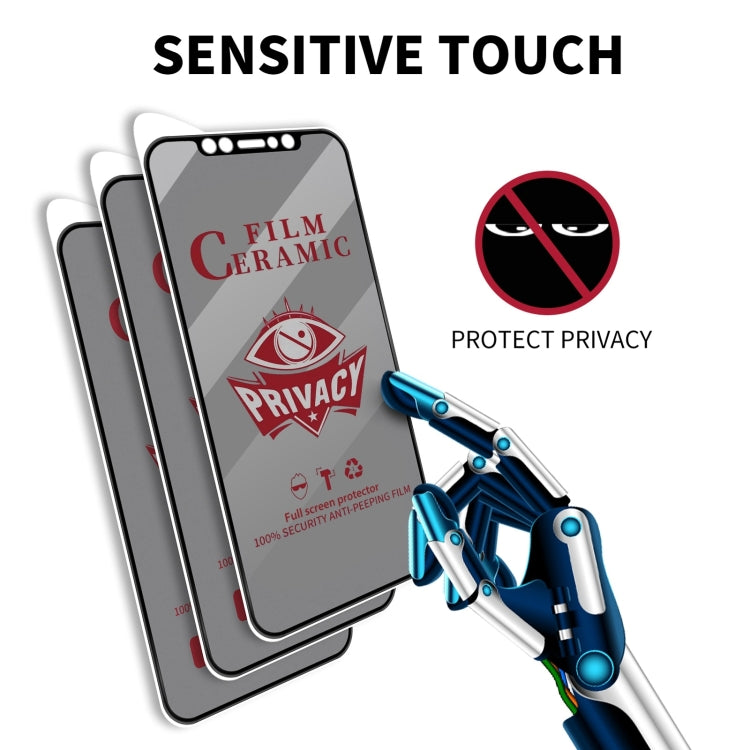 For iPhone 16 Full Coverage HD Privacy Ceramic Film